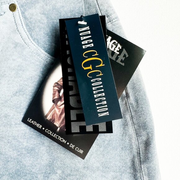 NuAge Blue Suede Straight Leg Pants 12 - Picture 5 of 6